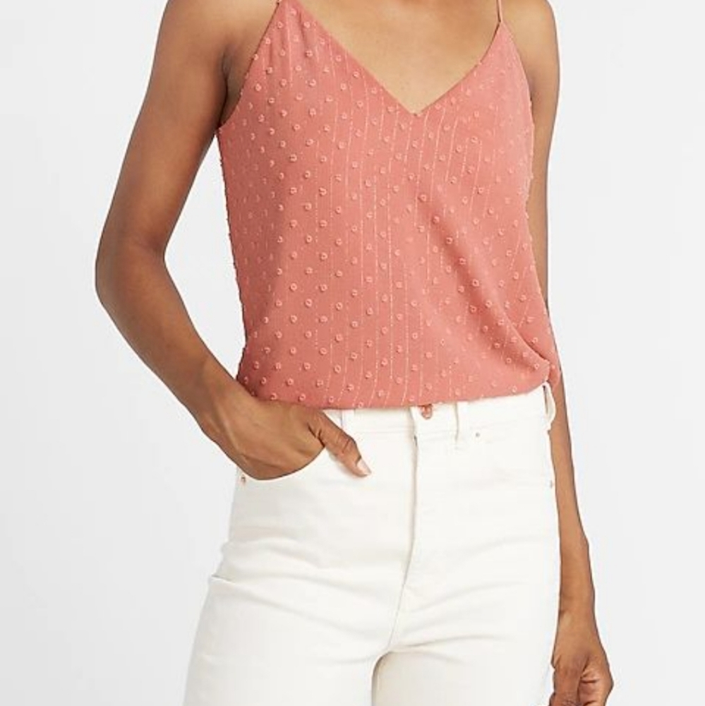 Express Pink Metallic Dot Cami